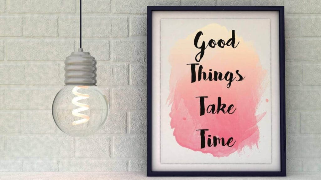 Good things take time to happen cartoons great quotes masterfm