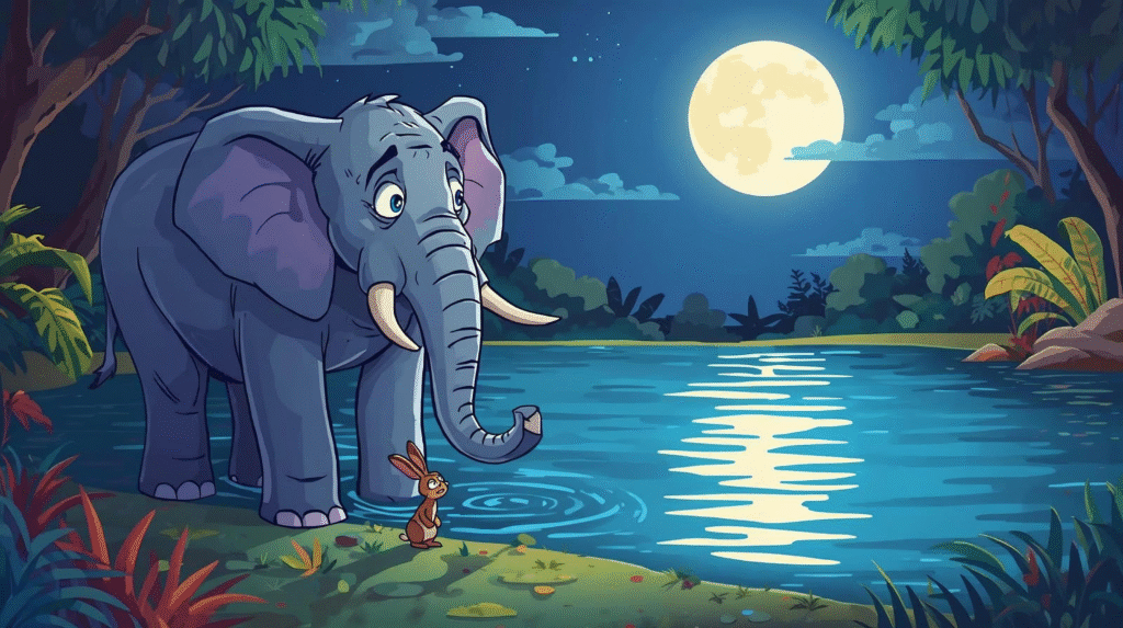 Elephant and Rabbit Panchatantra Story