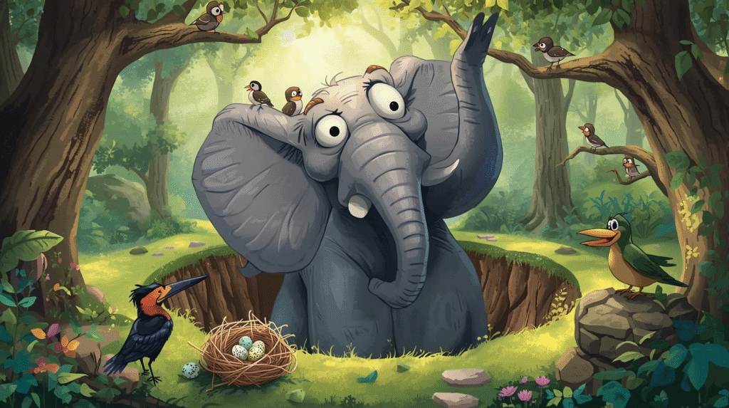 The Elephant and the Sparrows